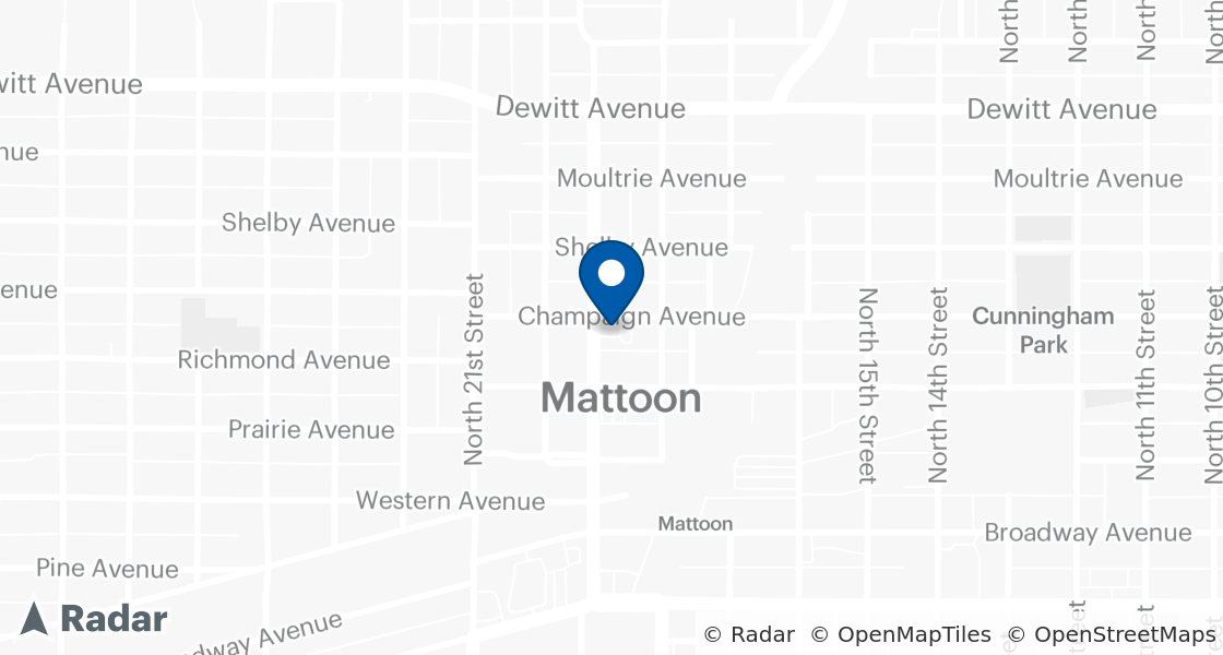 Map of Dairy Queen Location:: 320 N 19th St, Mattoon, IL, 61938-2840